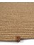 Bej Hasır Jüt Oval Kilim Bohem Oval Halı El Örgüsü Sisal Paspas 4