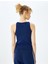 Slim Fit Bisiklet Yaka Basic Kolsuz Kadın Atlet 4