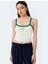 Ince Askılı Biyeli Slim Fit Crop Baskılı Atlet 2