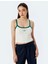 Ince Askılı Biyeli Slim Fit Crop Baskılı Atlet 3
