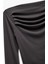 Slim Fit Drape Detaylı Asimetrik Uzun Kollu Tişört 3