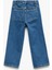 Pamuklu Cep Detaylı Bol Paça Denim Pantolon 2