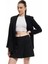 Regular Fit Asimetrik Kruvaze Krep Mini Şort Etek 1