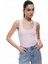 Slim Fit Kolsuz U Yaka Kadın Fitilli Atlet 2