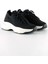 Siyah Örgü Dokuma Taş Detaylı Bağcıklı Slip-On Sneaker 1