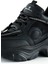 Siyah Yüksek Taban Spor Fileli Taşlı Bağcıklı Platform Sneaker 4