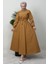 Mevlana Trikoton Elbise Sütlükahve 2
