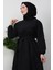 Mevlana Trikoton Elbise Siyah 5