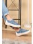 Aria 2408 Kadın Taşlı Kot Sneaker Ayakkabı Mavi 2