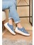 Aria 2408 Kadın Taşlı Kot Sneaker Ayakkabı Mavi 3