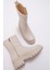 VUSY Bej Kalın Taban Kadın Bot 5