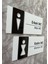 Basic White Black Seri Kadın&erkek Wc Yönlendirme Levha Seti 3