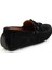 Siyah Leather Erkek Loafer Ayakkabı E01547070102 3