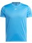 Id Traın Ss Tech Tee Mavi Erkek Kısa Kol T-Shirt 4