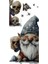 Gotik Cüce ve Kafatası Duvar Sticker Seti 1