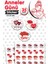 Anneler Günü Sticker Etiket 4cm 35 Adet Anneler Günü Hediye Etiketi -T1223 1