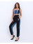 6890 Kot Crop-Mavi 5