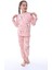 Mevsimlik Gökkuşağı Desenli Kız Çocuk Pijama Takımı 2