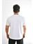 Beyaz Büyük Logolu Erkek Tshirt 4