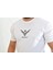 Beyaz Büyük Logolu Erkek Tshirt 5