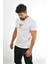 Beyaz Büyük Logolu Erkek Tshirt 3