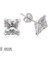 925 Ayar Gümüş Kare Tek Taş Zirkon Küpe - 6 Mm. (EA1160231) (368368) 1