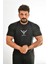 Siyah Büyük Logolu Erkek Tshirt 3