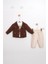 Erkek Çocuk Ceket, Tişört ve Pantolon Takımı – 3'lü Set, Şık ve Konforlu 1