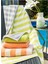 Double Color Strıpe Plaj Havlusu 70 x 145 Yeşil-Gri 3