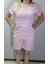 Pembe Çizgili Şortlu Pijama Takımı 1