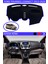 Ford Tourneo Connect 2012-2020 Torpido Koruma Halısı Siyah Kenar Renk Mavi 1