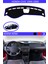Honda Civic 1994-2000 Için Uygun Torpido Koruma Halısı Siyah Kenar Renk Mavi 1