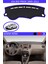 Kia Rio Pride 2005-2011 Için Uygun Torpido Koruma Halısı Siyah Kenar Renk Mavi 1
