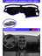 Mitsubishi Carisma 1995-2005 Için Uygun Torpido Koruma Halısı Siyah Kenar Renk Mavi 1