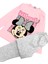 Kız Çocuk Pamuklu Pembe-Gri Renk Minnie Desenli Taytlı Takım 4
