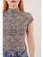 Leopar Desen Kısa Kollu Basic T-Shirt 2