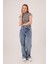 Leopar Desen Kısa Kollu Basic T-Shirt 4