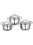 Kor Perla Jr. Çelik Tencere Seti 20 cm Gri Isıya Dayanıklı 6 Parça 1