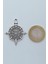 Viking Vegvisir Pusula Gümüş Kaplama Deri İp Kolye 4