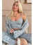 Aqua Melon Bliss Desenli Sabahlıklı Marlenka Pijama Takımı 1