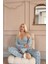 Aqua Melon Bliss Desenli Sabahlıklı Marlenka Pijama Takımı 2