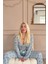 Aqua Melon Bliss Desenli Sabahlıklı Marlenka Pijama Takımı 4