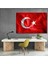 Türk Bayrağı Görseli Kanvas Tablo Ev Ofis Okul Tablosu Ay Yıldız Duvar Tablosu 1
