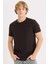 %100 Pamuk Slim Fit Dar Kesim Bisiklet Yaka Baskılı Kısa Kollu Tişört D5567AX25SP 1