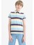 Erkek Çocuk Polo Yaka Çizgili Pike Kısa Kollu Tişört D7828A825SM 1