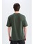 Oversize Geniş Kalıp Bisiklet Yaka Basic Düz Kısa Kollu Tişört E6885AXNS 5