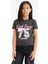 Kız Çocuk Slim Fit Dar Kesim Bisiklet Yaka Ribana Kısa Kollu Tişört E0366A825SM 3