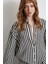 Çizgili T Kol Gömlek Haki 1