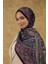 Soft Şal Siyah Mor 3051-16 2