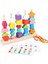 Montessori Ahşap Oyuncaklar Renk Şekil Eşleştirme Bulmaca Oyunu Renkli Boncuklu Renk Biliş Erken Eğitici Oyuncaklar Için Hediye 5 Sütun (Yurt Dışından) 1